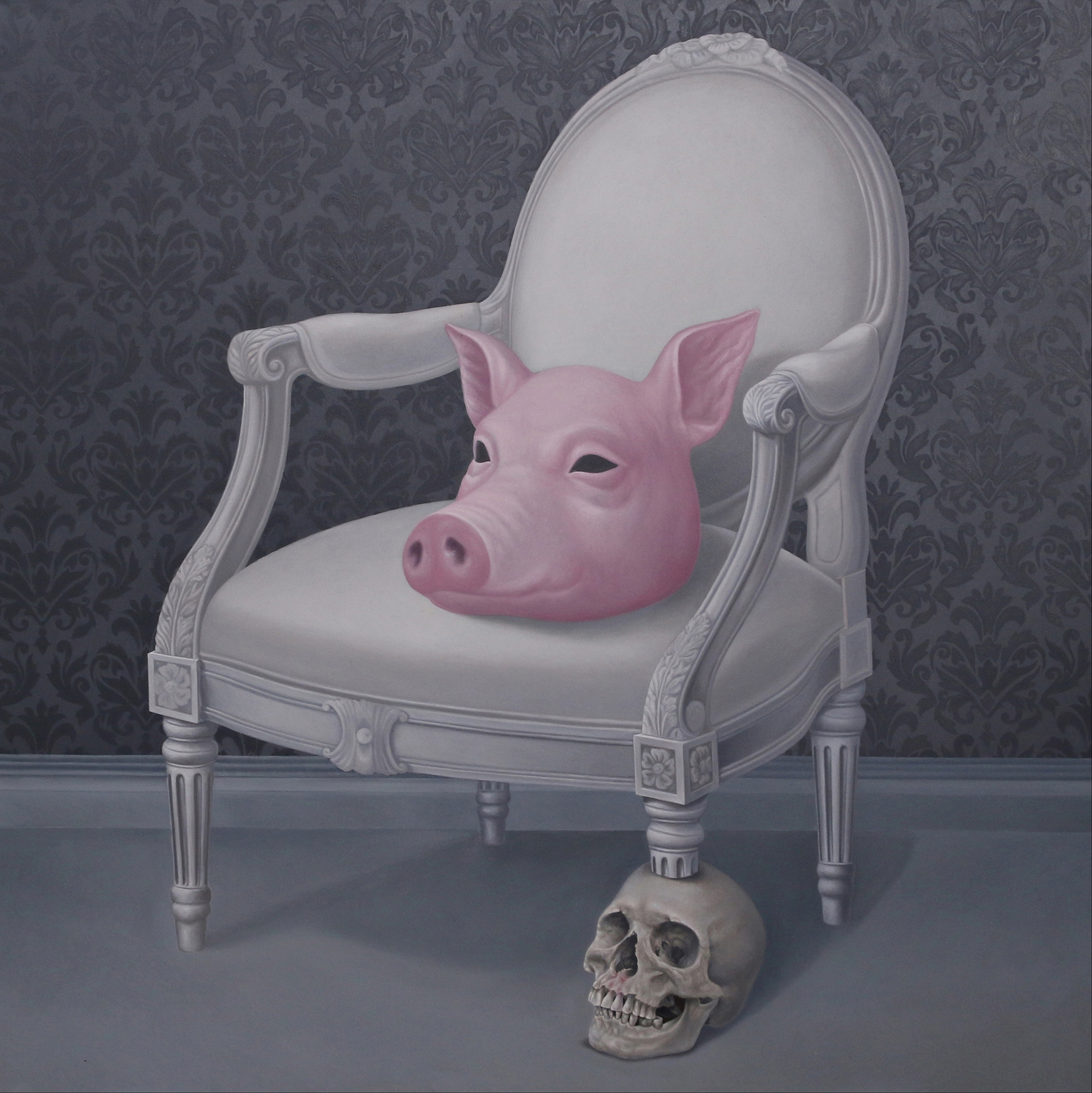Chair of honor,(2015) Oil on canvas,150x150cm.