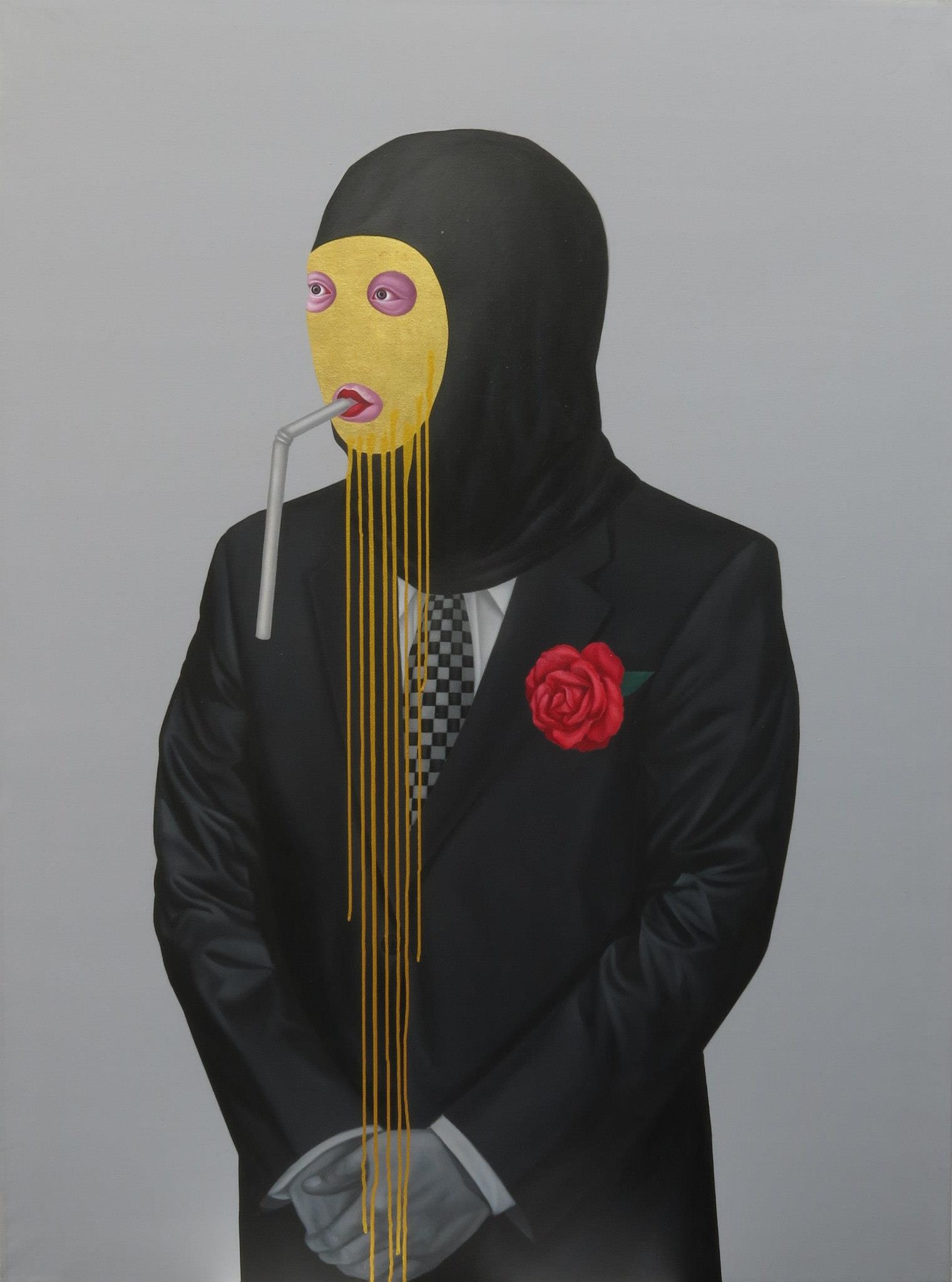 Conversation of terrorist leader (2), (2012) Oil on canvas, 110x149 cm.
