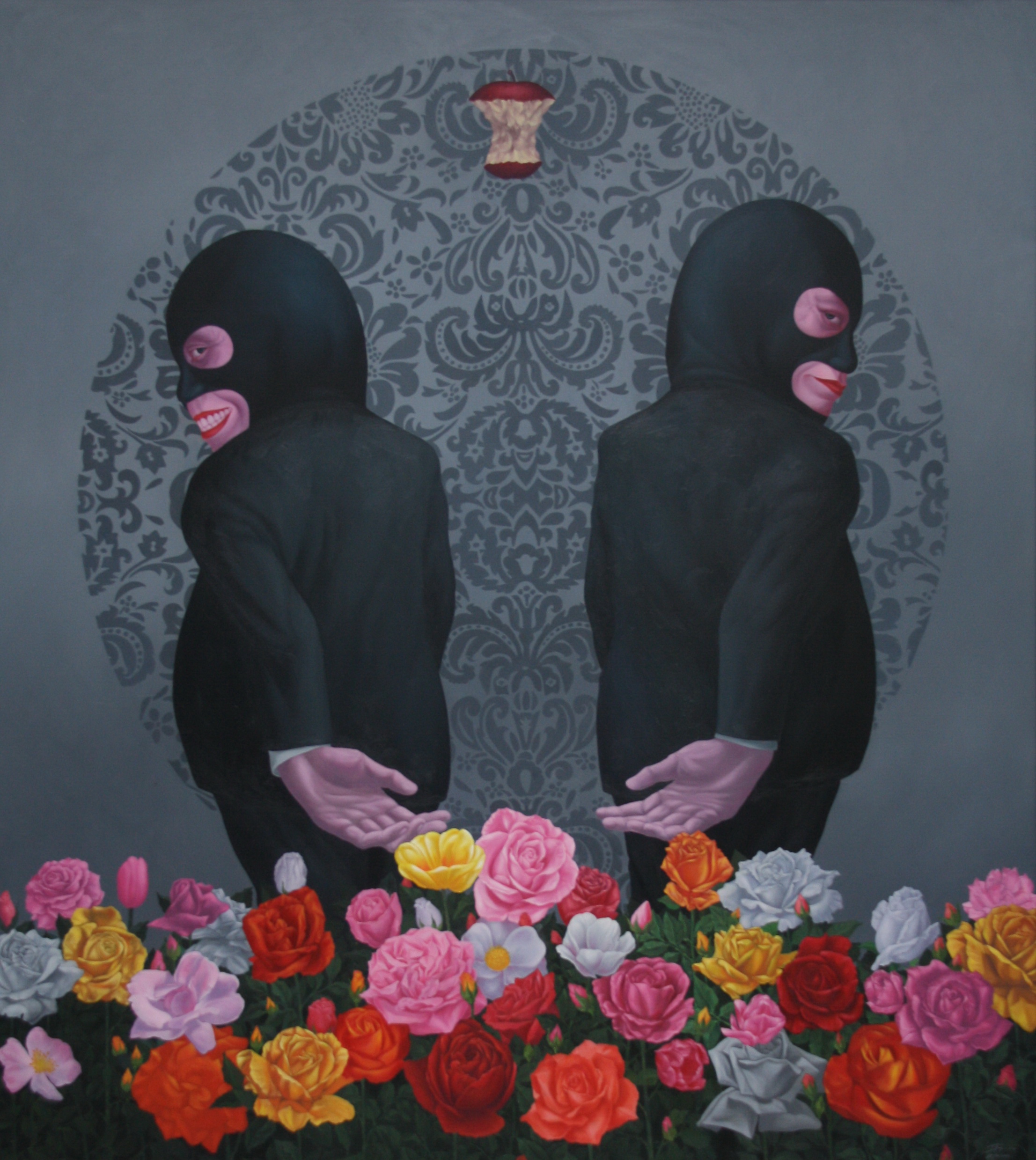 Flower of Corrupt (2011) 150x180cm.Oil on canvas.