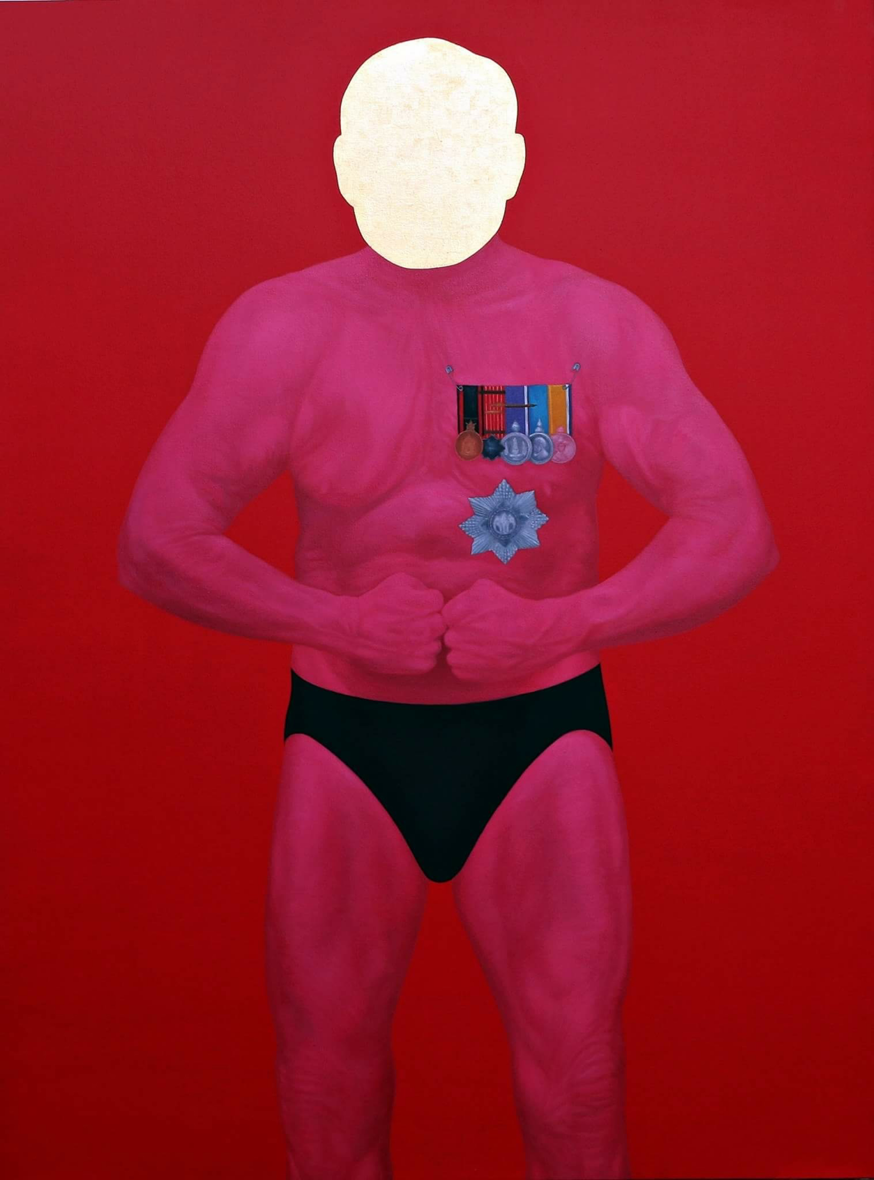 Strongerman, (2016) Oil and Acrylic on canvas, 120x150 cm.