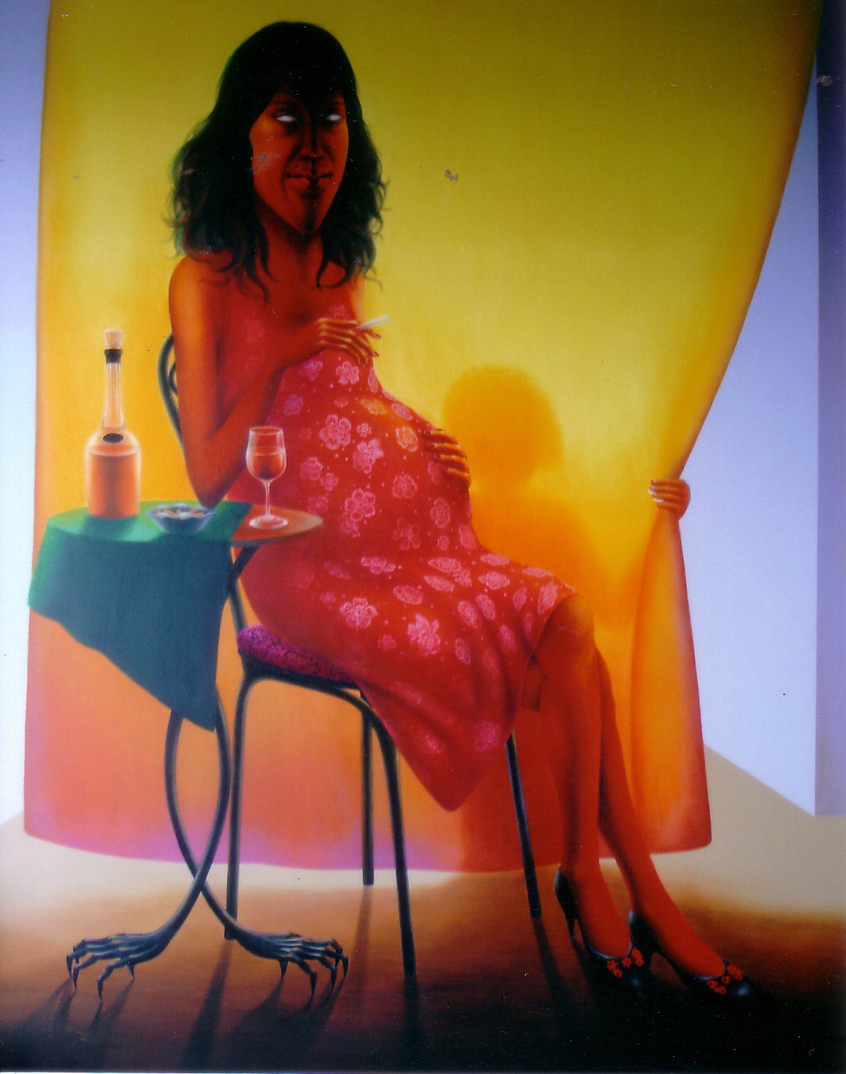 The Lady 130x150 acrylic on canvas