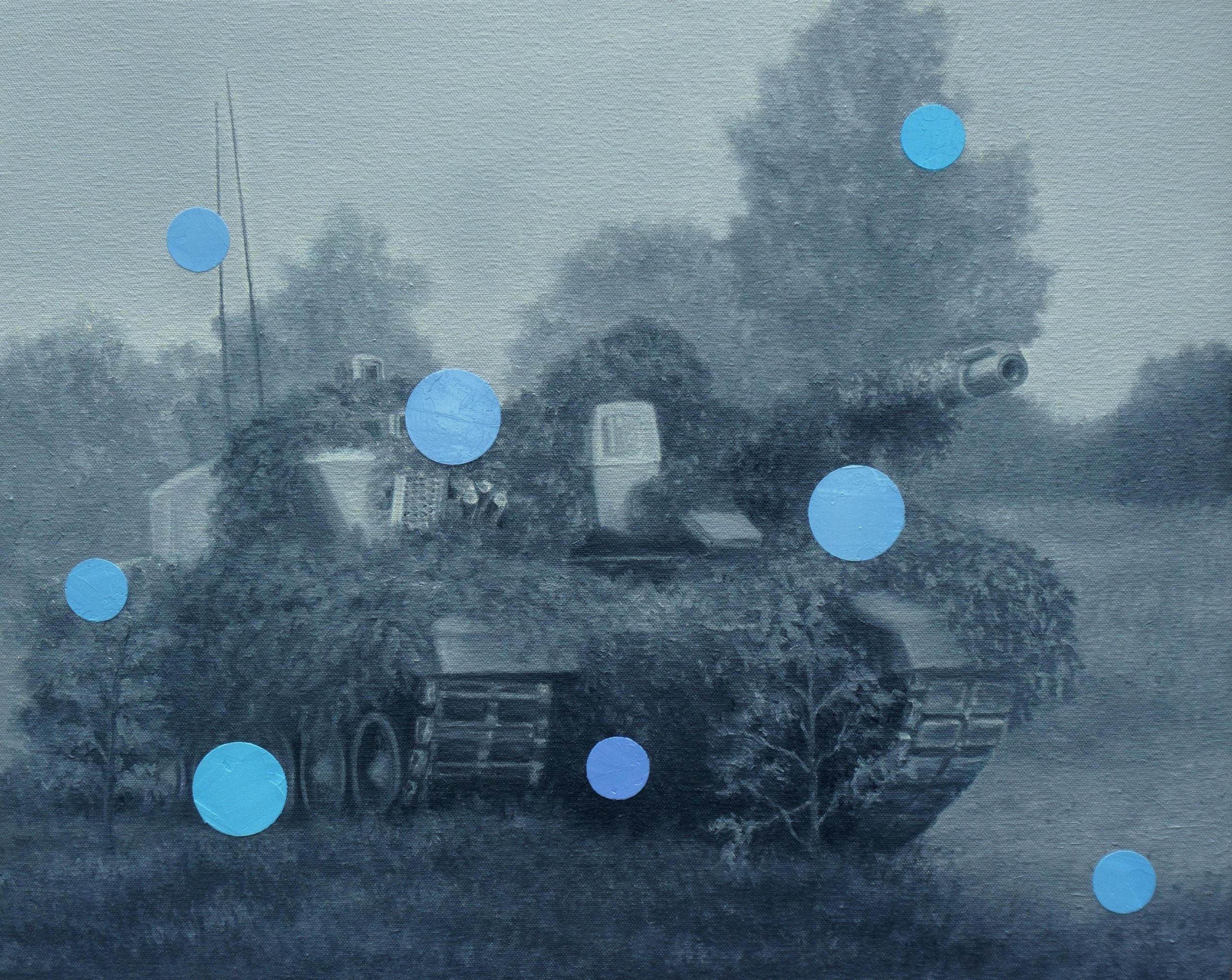 Silent Battlefield No. 6 (2025), Oil on canvas, 40 x 50 cm.
